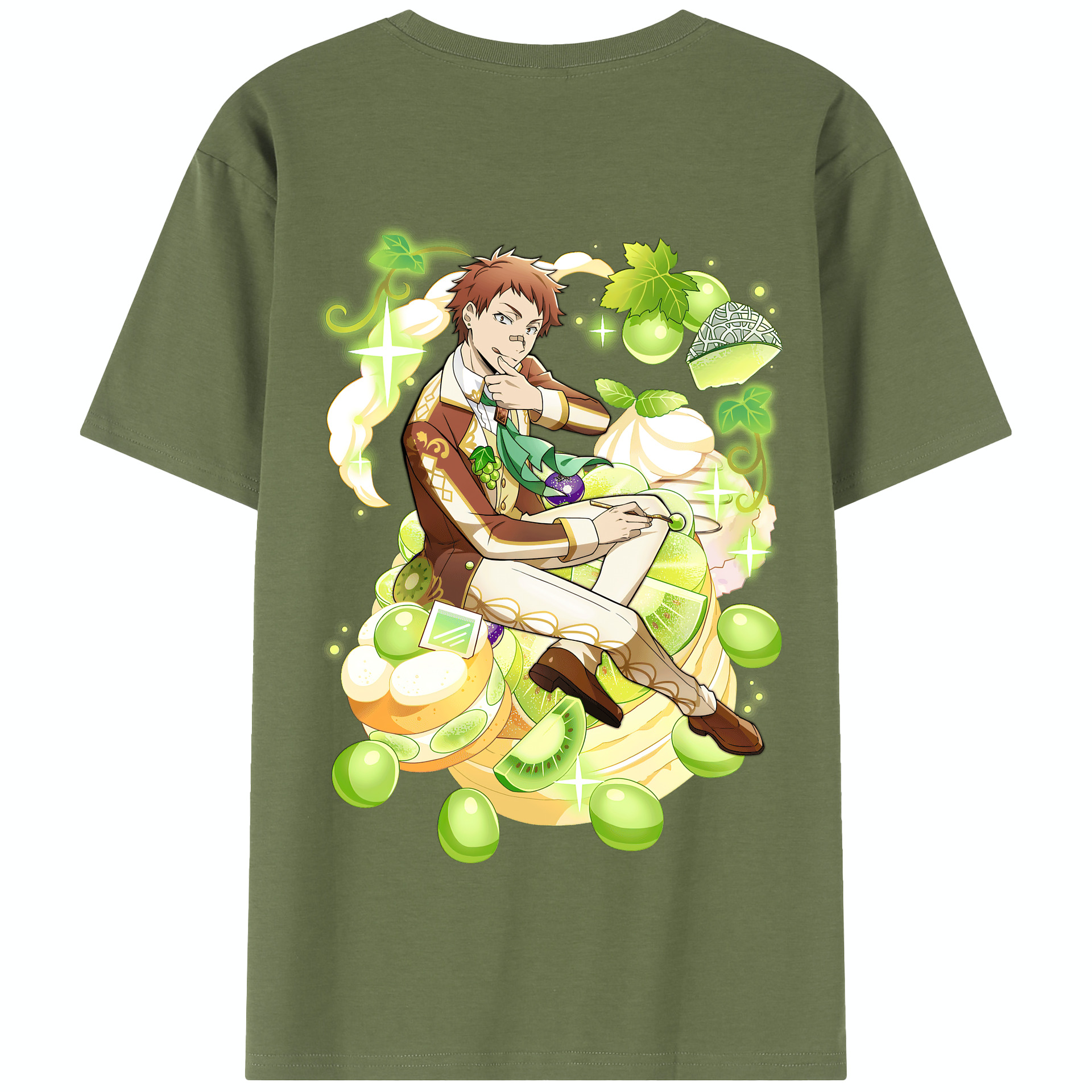 （画像用） 文豪ストレイドッグス Bungo Stray Dogs 綿100％半袖Tシャツ（背面プリント）